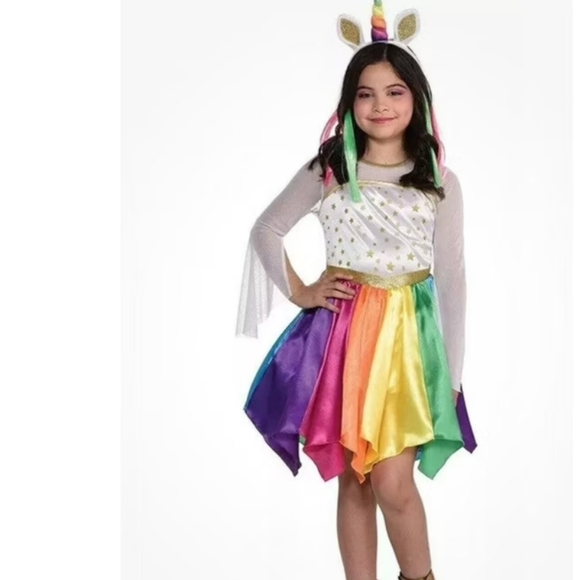 Mystical Unicorn Kids Costume - Rainbow - Picture 1 of 6
